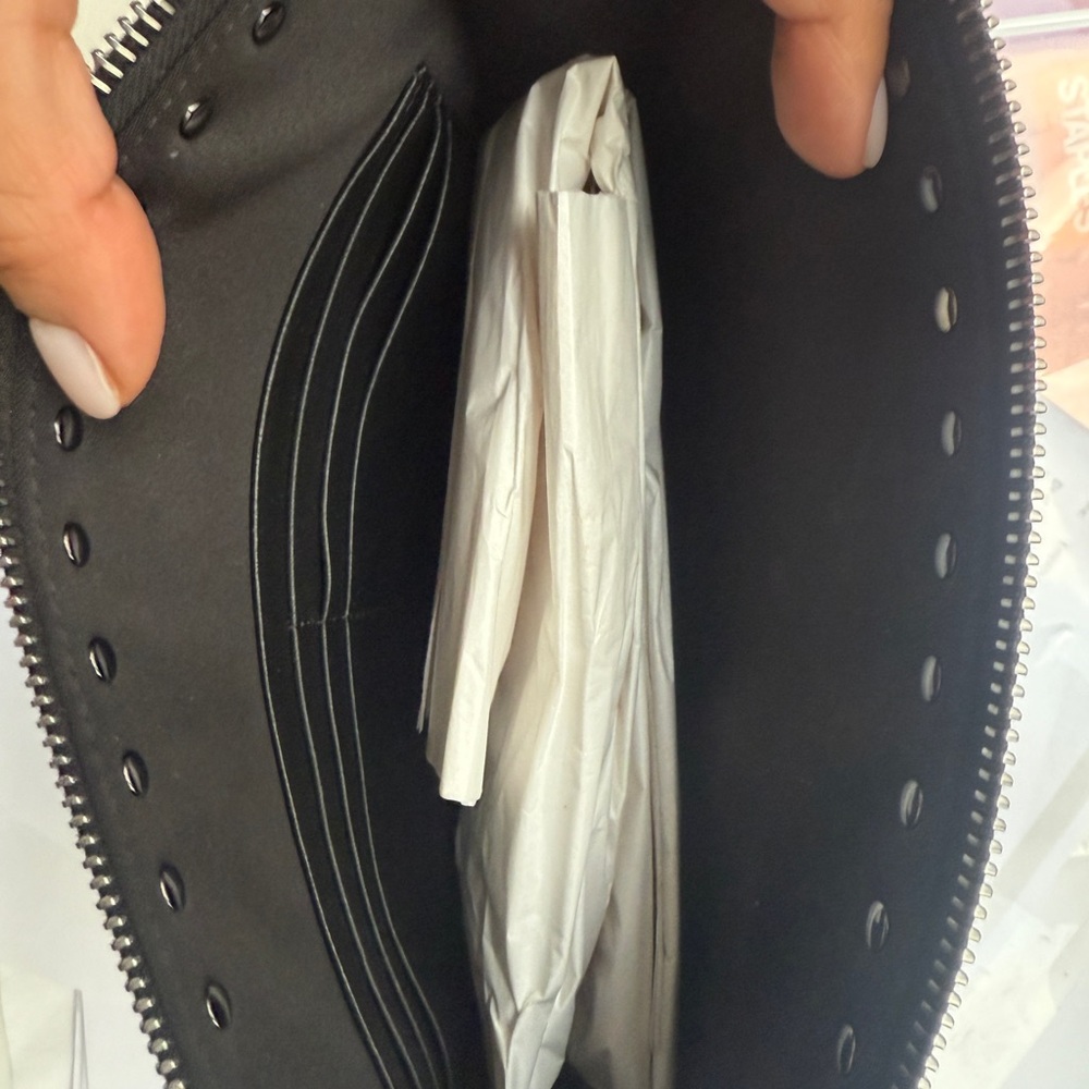 Valentino Black Wristlet with Black Studs - Picture 2 of 12